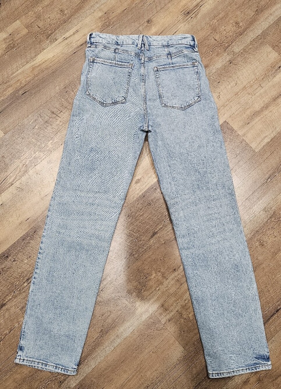 Light Wash Straight-Leg Jeans - Light Blue - Picture 2 of 8